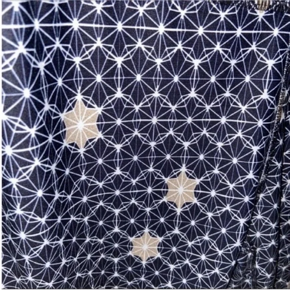 Fabletics Mesh Powerhold leggings navy blue stardust white - Picture 4 of 8